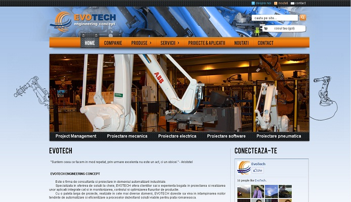 Magazin online si site de prezentare - Mach - Evotech